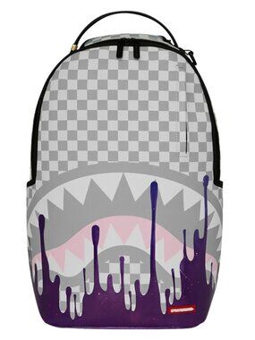 Sprayground COSMIC CHAOS Backpack🔥New Black Purple Bookbag School Travel Bag